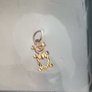 10K Heart Bear Pendant